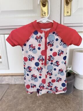 Disney Baby Minnie Mouse Infant Swimwear Suit 0-3 Months